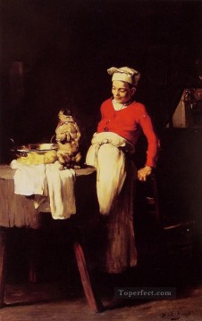  Claude Pintura - El cocinero y el pug Joseph Claude Bail